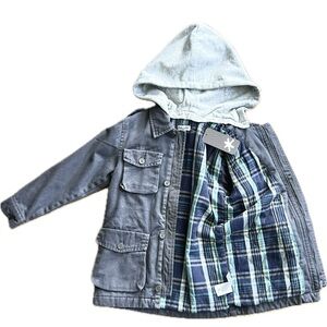 Splendid Boys Hooded Jacket with Plaid Lining